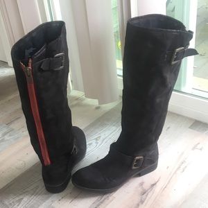 Black/red boots size 9.5